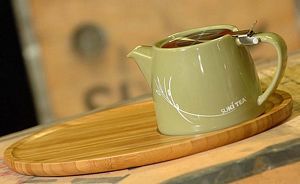Suki Teapot and Bamboo Tea Tray